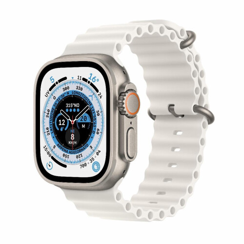 Refurbished Apple Watch Ultra 1 49 mm Ocean Wit Als nieuw Tweedehands