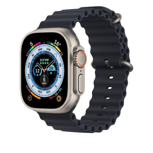 Refurbished Apple Watch Ultra 49mm - Cellular Titanium - Zilver Tweedehands