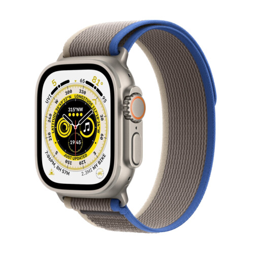 Refurbished Apple Watch Ultra 49 mm Trail band Grijs Als nieuw Tweedehands