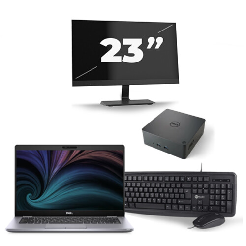 Refurbished Dell Latitude 5310 - Intel Core i7-10e Generatie - 13 inch - 8GB RAM - 256GB SSD - Windows 11 + 1x 23 inch Monitor Tweedehands
