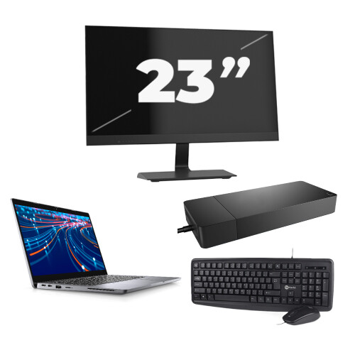 Refurbished Dell Latitude 5320 - Intel Core i5-11e Generatie - 13 inch - Touch - 16GB RAM - 256GB SSD - Windows 11 Home + 1x 23 inch Monitor Tweedehands