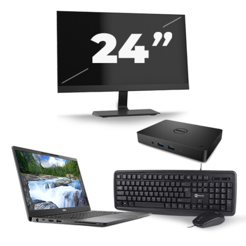 Refurbished Dell Latitude 7300 - Intel Core i7-8e Generatie - 13 inch - 8GB RAM - 256GB SSD - Windows 11 + 1x 24 inch Monitor Tweedehands
