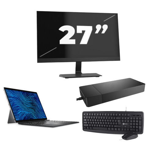 Refurbished Dell Latitude 7320 - Intel Core i7-11e Generatie - 13 inch - 16GB RAM - 256GB SSD - Windows 11 Home + 1x 27 inch Monitor Tweedehands