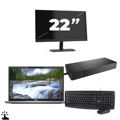 Refurbished Dell Latitude 7320 - Intel Core i7-11e Generatie - 13 inch - Touch - 16GB RAM - 256GB SSD - Windows 11 Home + 1x 22 inch Monitor Tweedehands