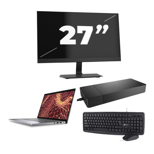 Refurbished Dell Latitude 7330 - Intel Core i5-12e Generatie - 13 inch - 16GB RAM - 256GB SSD - Windows 11 Home + 1x 27 inch Monitor Tweedehands