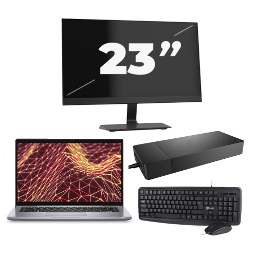 Refurbished Dell Latitude 7330 - Intel Core i5-12e Generatie - 13 inch - Touch - 16GB RAM - 256GB SSD - Windows 11 Home + 1x 23 inch Monitor Tweedehands