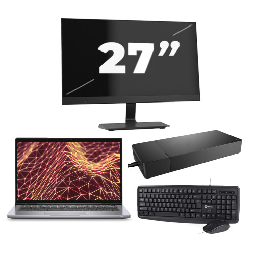 Refurbished Dell Latitude 7330 - Intel Core i5-12e Generatie - 13 inch - Touch - 16GB RAM - 256GB SSD - Windows 11 Home + 1x 27 inch Monitor Tweedehands