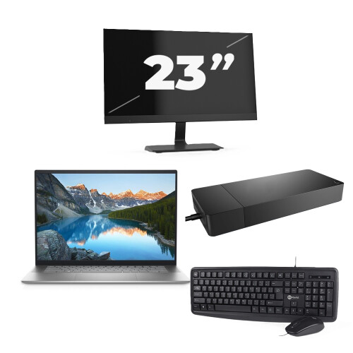 Refurbished Dell Vostro 5625 - AMD Ryzen 7 5825U - 16 inch - 8GB RAM - 256GB SSD - Windows 11 Home + 1x 23 inch Monitor Tweedehands