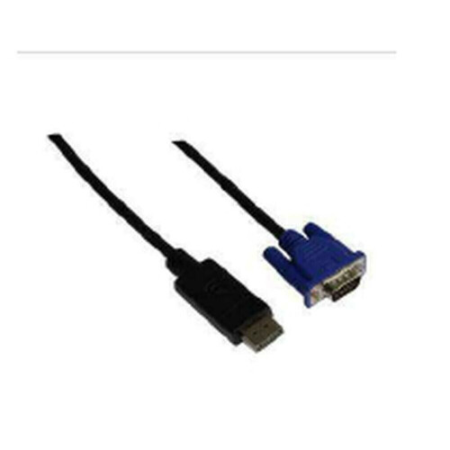 Refurbished DisplayPort Male to VGA Male cable 30AWG,1.8M,Black Tweedehands