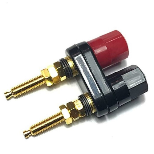 Refurbished Dual Binding Post Terminal - Speaker / Test Leads Connector - Banana Socket Tweedehands