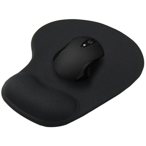 Refurbished Ergonomic Mouse Pad with gel wrist support 190x230mm Tweedehands