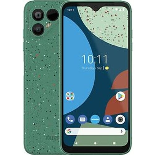 Refurbished Fairphone 4 Dual SIM 256GB gespikkeld groen Tweedehands
