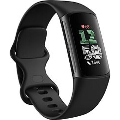 Refurbished Fitbit Charge 6 obsidiaan Tweedehands