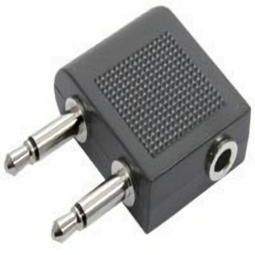 Refurbished Flight adapter / Airplane headphone socket adapter Tweedehands