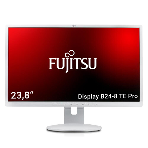 Refurbished Fujitsu B24-8 TE Pro - 24 inch - 1920x1080 - DP - DVI - VGA - Grijs Tweedehands