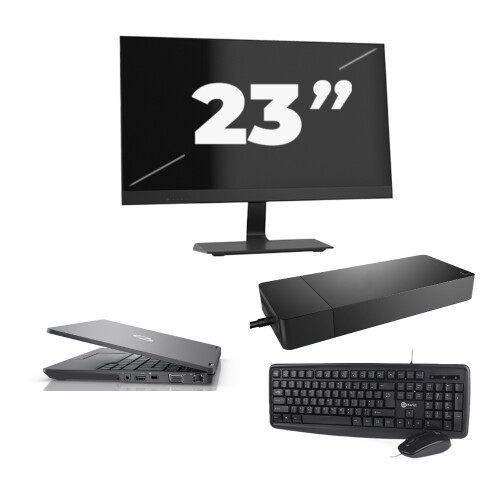 Refurbished Fujitsu LIFEBOOK U7311 - Intel Core i5-11e Generatie - 13 inch - 8GB RAM - 256GB SSD - Windows 11 Home + 1x 23 inch Monitor Tweedehands