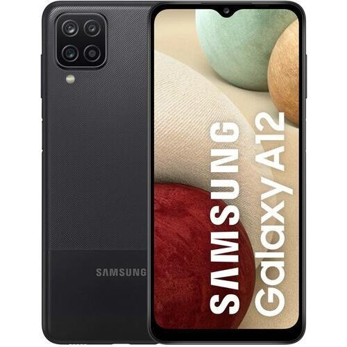 Refurbished Galaxy A12 32GB - Zwart - Simlockvrij - Dubbele simkaart Tweedehands