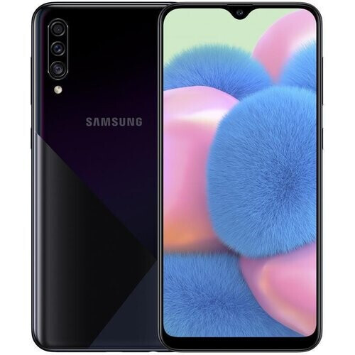 Refurbished Galaxy A30s 64GB - Zwart - Simlockvrij - Dubbele simkaart Tweedehands