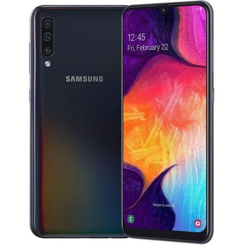 Refurbished Galaxy A50 128GB - Zwart - Simlockvrij - Dubbele simkaart Tweedehands