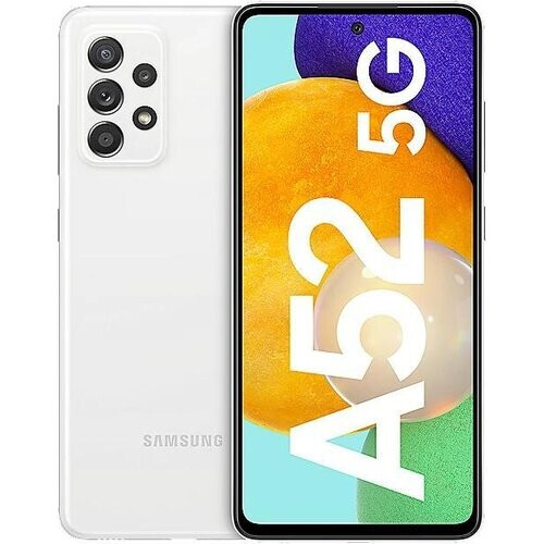 Refurbished Galaxy A52 5G 256GB - Wit - Simlockvrij - Dubbele simkaart Tweedehands