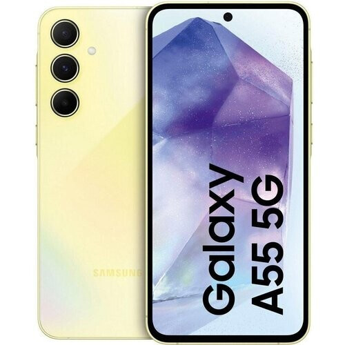 Refurbished Galaxy A55 256GB - Geel - Simlockvrij - Dubbele simkaart Tweedehands