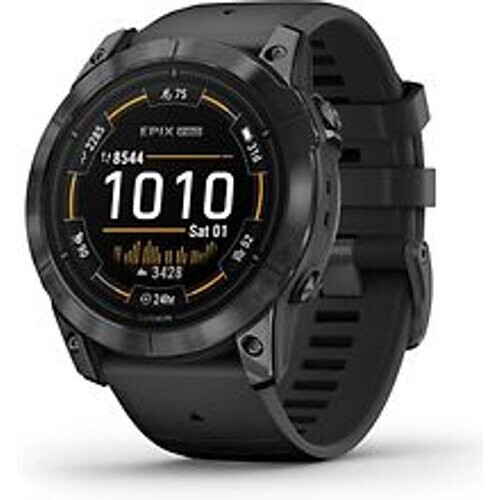 Refurbished Garmin Epix Pro (Gen 2) 51 mm zwart/grijs met grijze polsband [wifi, Standard] Tweedehands