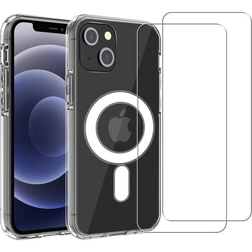 Refurbished Hoesje iPhone 13 mini en 2 beschermende schermen - TPU - Transparant Tweedehands