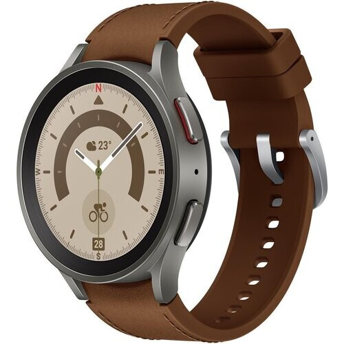 Refurbished Horloges Cardio GPS Samsung Galaxy Watch 5 Pro - Grijs Tweedehands