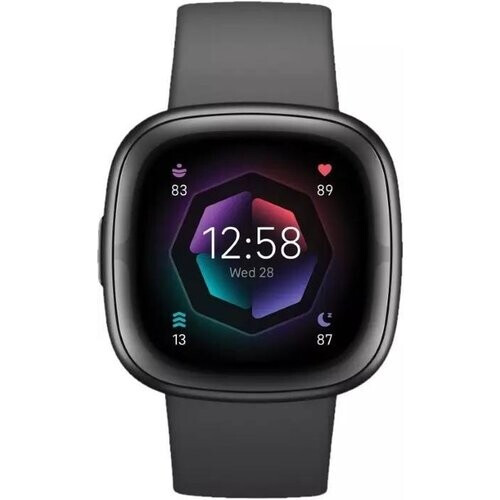 Refurbished Horloges Fitbit Cardio GPS Sense 2 - Zwart Tweedehands