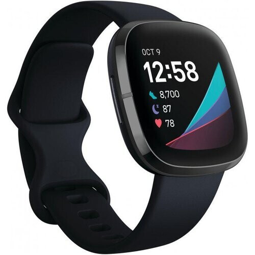 Refurbished Horloges Fitbit Cardio GPS Sense - Zwart Tweedehands