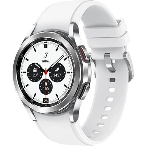 Refurbished Horloges Samsung Cardio GPS Galaxy Watch 4 Classic 42mm - Zilver Tweedehands