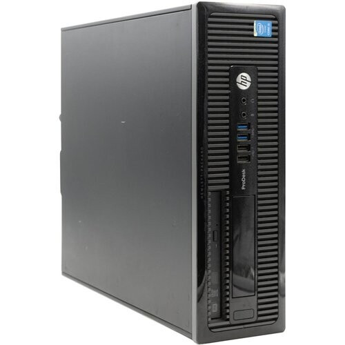 Refurbished HP ProDesk 400 G1 SFF Core i3 3.6 GHz - SSD 128 GB RAM 16GB Tweedehands