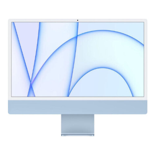Refurbished iMac 24 inch M1 8 GB / 512 GB Blauw Als nieuw Tweedehands