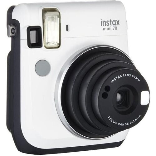 Refurbished Instant camera Instax Mini 70 - Wit/Zwart + Fujifilm Fujinon 60mm f/12.7 f/12.7 Tweedehands