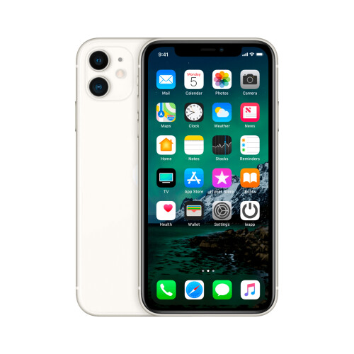 Refurbished iPhone 11 128 GB Wit Als nieuw Tweedehands