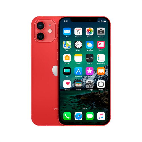 Refurbished iPhone 12 64 GB Rood Licht gebruikt Tweedehands