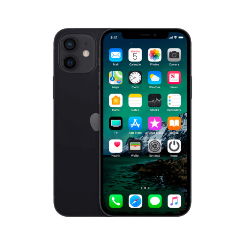 Refurbished iPhone 12 Mini 128 GB Zwart Licht gebruikt Tweedehands
