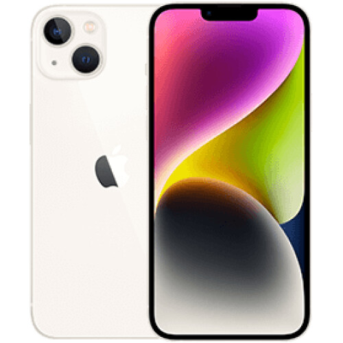 Refurbished iPhone 14 Plus 128 GB Wit Als nieuw + Nieuwe batterij Tweedehands