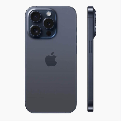 Refurbished iPhone 15 Pro 128 GB Titanium Blauw Als nieuw + Nieuwe batterij Tweedehands