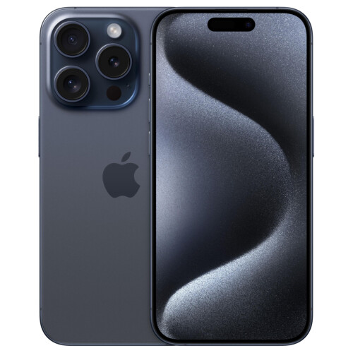 Refurbished iPhone 15 Pro 128 GB Titanium Blauw Als nieuw Tweedehands