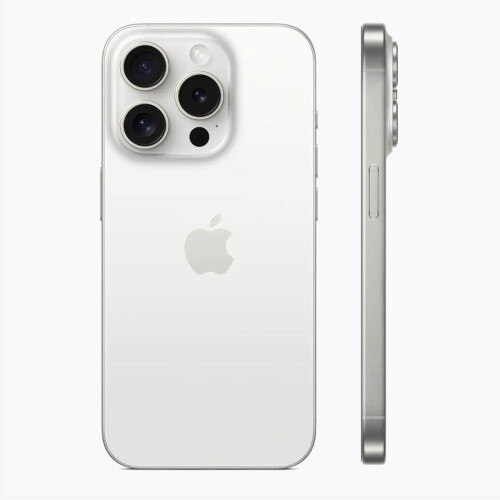 Refurbished iPhone 15 Pro 128 GB Titanium Wit Gebruikt Tweedehands