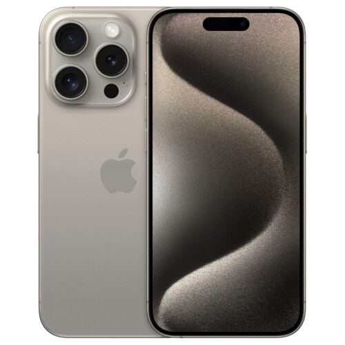 Refurbished iPhone 15 Pro 128 GB Titanium Zilver Als nieuw Tweedehands