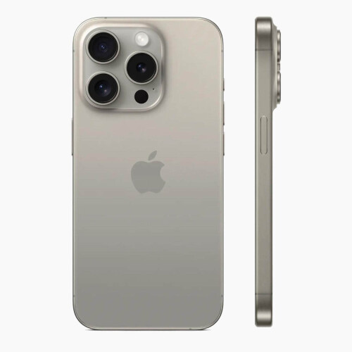 Refurbished iPhone 15 Pro 128 GB Titanium Zilver Licht gebruikt Tweedehands
