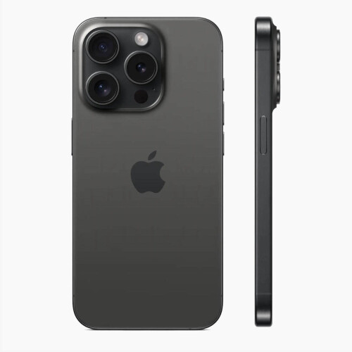 Refurbished iPhone 15 Pro 128 GB Titanium Zwart Licht gebruikt Tweedehands