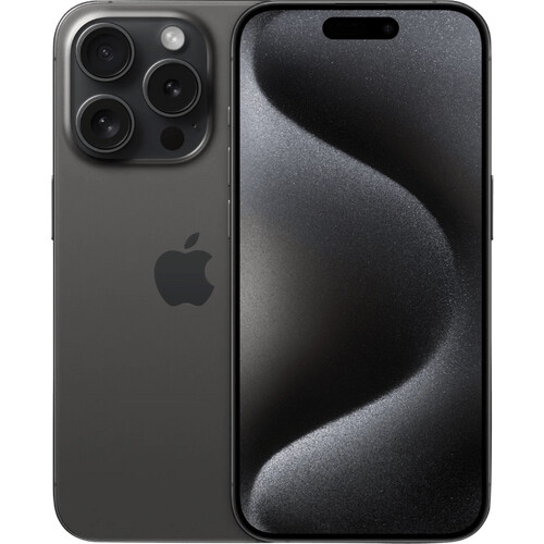 Refurbished iPhone 15 Pro 128GB Black Titanium (Zichtbaar gebruikt) Tweedehands