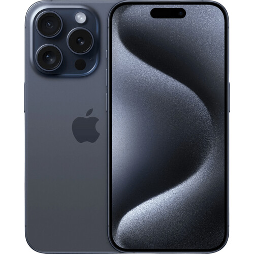 Refurbished iPhone 15 Pro 128GB Blue Titanium (Zo goed als nieuw) Tweedehands