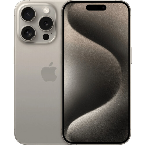 Refurbished iPhone 15 Pro 128GB Natural Titanium (Licht gebruikt) Tweedehands