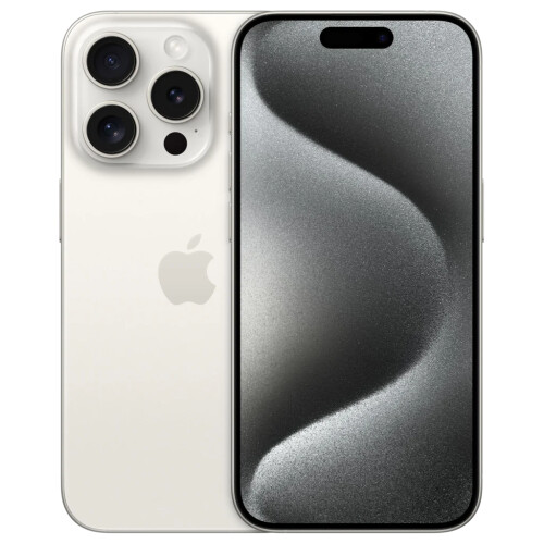 Refurbished iPhone 15 Pro Max 256 GB Titanium Wit Als nieuw Tweedehands