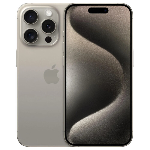 Refurbished iPhone 15 Pro Max 256 GB Titanium Zilver Als nieuw Tweedehands
