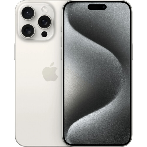 Refurbished iPhone 15 Pro Max 256GB White Titanium (Licht gebruikt) Tweedehands